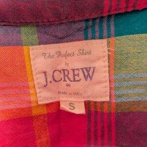 J.Crew Multicolor Plaid Shirt